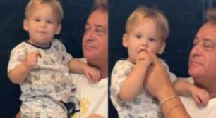 Bebida alcoólica? Atitude de Leonardo com neto causa polêmica; veja o vídeo