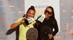 Lorena Melo e Isadora Simões celembram o título em Albufeira, em Portugal