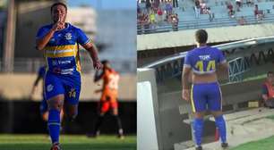 Atacante acima do peso faz golaço de bicicleta, mostra barriga e torcida reage: 'X-tudo'