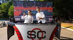 Apresentadores comandam programa em bicicletas em ideia de conscientização da ESPN
