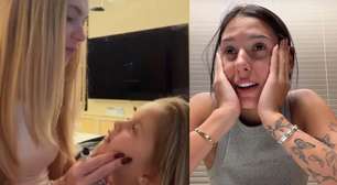 Virginia Fonseca alfineta e diz que só ela pode maquiar a filha após vídeo com Ana Castela