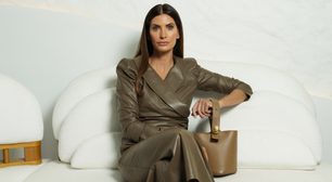 Isabella Fiorentino segue trend do couro com conjunto de R$ 6,6 mil