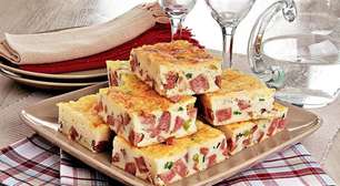 Torta de calabresa de liquidificador que fica pronta em menos de uma hora