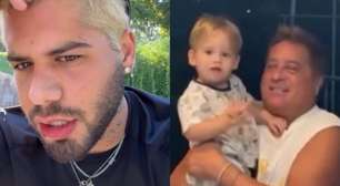 Zé Felipe divide opiniões ao comentar vídeo de Leonardo dando bebida ao neto: 'Irresponsável'