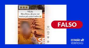 Vídeo não mostra cristãos enterrados de cabeça para baixo na Nigéria; imagens foram geradas por IA