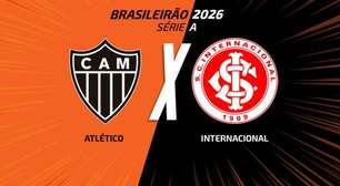 Atlético-MG x Internacional, AO VIVO, com a Voz do Esporte, às 17h30