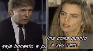 Bruna Lombardi colocou Donald Trump em seu lugar após cantada em entrevista nos anos 90; relembre