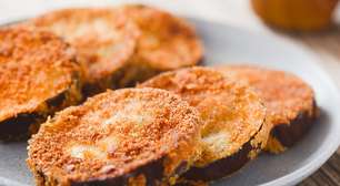 Dica de chef: esse é o truque para deixar a berinjela à milanesa crocante e deliciosa, fica pronta em 15 minutos na air fryer