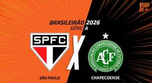 São Paulo x Chapecoense, AO VIVO, com a Voz do Esporte, às 18h30