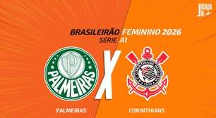 Palmeiras x Corinthians, pelo Brasileirão Feminino: onde assistir, escalações e arbitragem