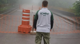 Trecho da pista cede e Parque Nacional da Tijuca interdita acesso ao Mirante Dona Marta