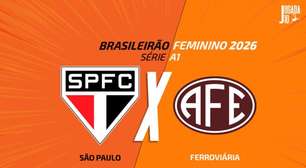 São Paulo x Ferroviária, pelo Brasileirão Feminino: onde assistir, escalações e arbitragem