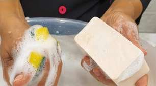 Sabão em barra caseiro, uma misturinha poderosa e econômica que vai deixar sua louça brilhando