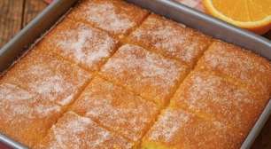 Bolo de laranja fofinho com calda da fruta: receita francesa fácil