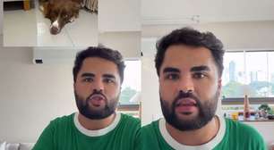 'Estou recebendo ameaças': Lucas Guedez desabafa após ser acusado de abandonar cachorrinha. 'Foi o melhor pra ela'