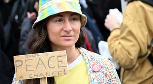 Centenas protestam em Roma contra guerra no Oriente Médio