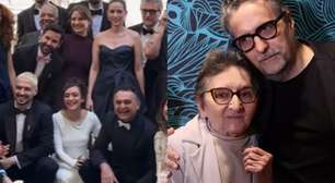 Elenco de 'O Agente Secreto' homenageia Tânia Maria no tapete vermelho do Oscar