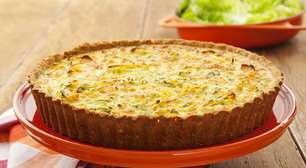 Segunda mais leve: aprenda quiche de cream cracker com legumes