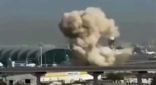 Tráfego aéreo em Dubai é parcialmente retomado após suspensão por incêndio causado por drone