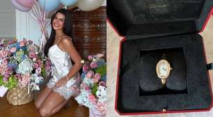 Franciny Ehlke ganha relógio de luxo do marido no aniversário de 27 anos; saiba o valor