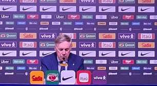 Ancelotti analisa nova ausência de Neymar na lista dos convocados