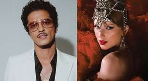 Bruno Mars reage após ser acusado de curtir post que chama Taylor Swift de "sem talento"