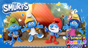 Evento dos Smurfs em Sonic Rumble Party já está disponível por tempo limitado
