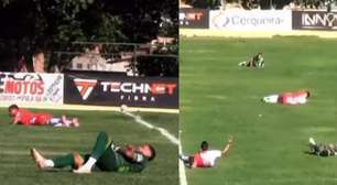 Ataque de insetos interrompe partida de futebol no interior da Bahia