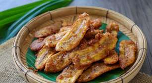 Sobremesa fácil na airfryer? Receita rápida de banana empanada crocante na airfryer em 10 minutos