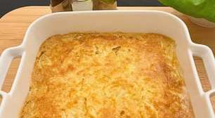 Torta de cebola na airfryer: sem trigo e sem leite, só bater