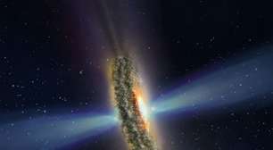 Um laser cósmico do tamanho de uma galáxia vem disparando em direção à Terra há 8 bilhões de anos: é o mais potente já observado