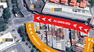 Trecho da Avenida Santa Rita passa a ter sentido único em São Roque