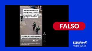 Vídeo mostra perseguição policial na Bolívia, não pânico em torno de base chinesa na Bahia