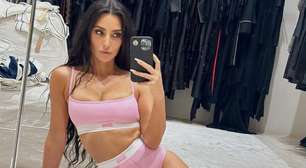 Kim Kardashian, 45 anos, sobre treino para envelhecer bem: 'Ganhei cerca de 7kg de músculos. Levantar pesos realmente me trouxe muitos benefícios'