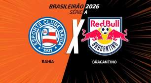 Bahia x Bragantino, AO VIVO, com a Voz do Esporte, às 17h30