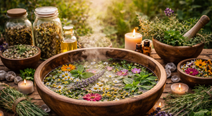 O poder das ervas: 7 Banhos para a renovação do espírito