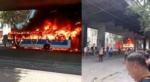 'Tirei os passageiros e tacaram fogo', diz motorista de ônibus incendiado após morte de 'Jiló dos Prazeres' no RJ