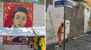 Prefeitura do Rio apaga mural com homenagem a filho de traficante do Comando Vermelho