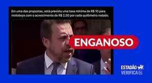 Governo propôs estabelecer valor mínimo de R$ 10 por entrega, e não taxar entregadores de aplicativo