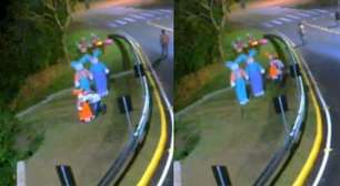 Vídeo mostra furto de coelho de decoração da Páscoa no Rio Grande do Sul