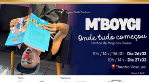 M'Boygi: Espetáculo transforma a história de Mogi das Cruzes em experiência artística no Theatro Vasques