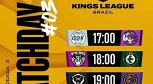 Os jogos, horários e onde assistir a terceira rodada da Kings League Brasil