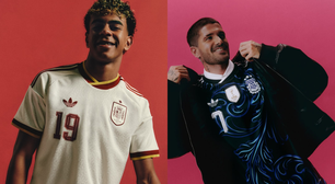 Seleções da Alemanha, Argentina, Espanha e mais ganham 2º uniforme para a Copa; veja fotos