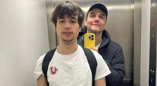 Filho de Wagner Moura posta foto rara com o pai e se declara: 'Pensando em você'