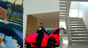 Piscina gigantesca e garagem cheia de carros de luxo: desde os 15 anos, Melody vive nesta mansão avaliada em R$ 7 milhões na Região Metropolitana de São Paulo