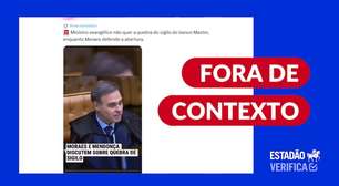 Vídeo fora de contexto alega falsamente que André Mendonça não quer quebrar sigilo do Banco Master