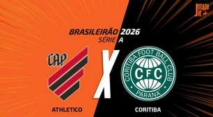 Athletico-PR x Coritiba, AO VIVO, com a Voz do Esporte, às 14h30