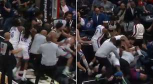 Thunder bate Wizards em partida que teve briga generalizada; veja confusão