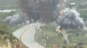 Vídeo mostra momento em que Israel atinge e explode ponte perto de aldeia no sul do Líbano