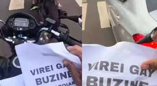 "Virei gay, buzine para apoiar": 'Pegadinha' reacende debate sobre homofobia na web